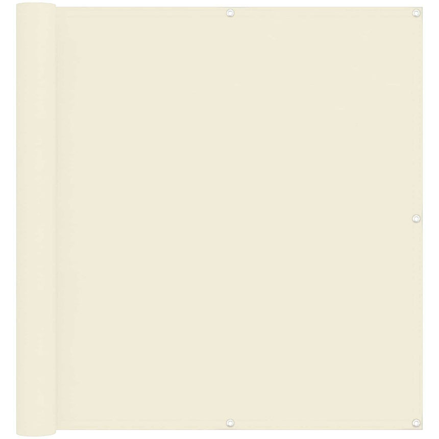 Balkonscherm Crème 110 X 1000 Cm Oxford Stof Crème