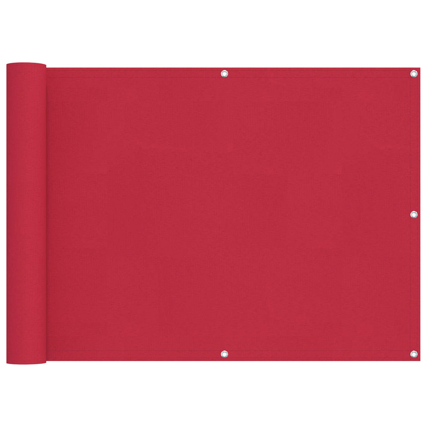 Balkonscherm Pu Gecoate Oxford Alu Bordeauxrood