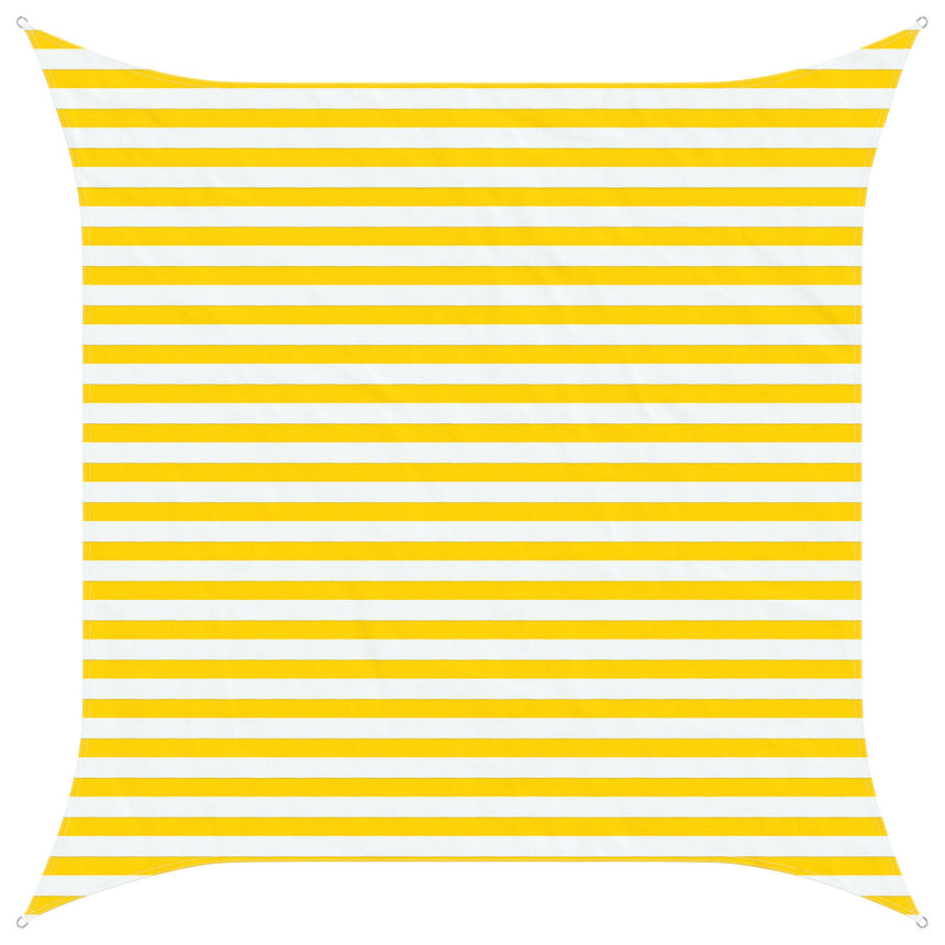 Zonneschaduw 100% Polyester Oxford Geel En Wit
