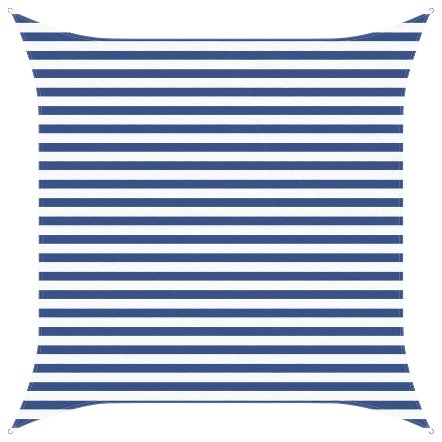 Zonneschaduw 100% Polyester Oxford Blauw En Wit