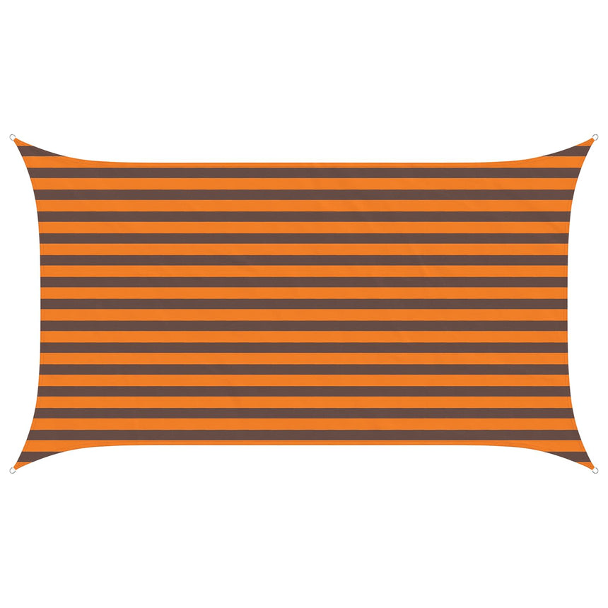 Zonneschaduw 3,5 X 2 M 100% Polyester Oxford Oranje En Bruin