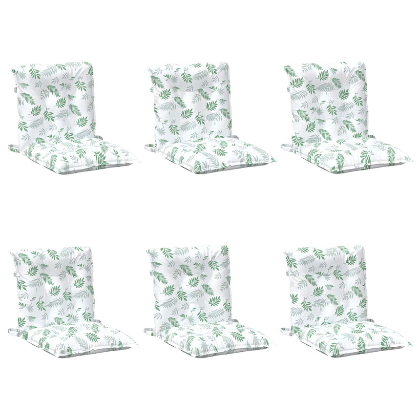 Buitenkussen 6 Pcs Wit 100 X 50 X 7 Cm Stof