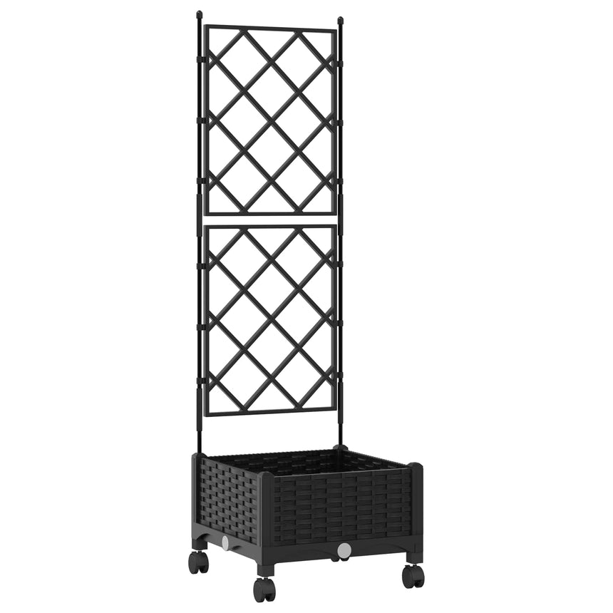 Tuinsteker Met Schutting En Wielen 40 X 40 X 131,5 Cm Pp