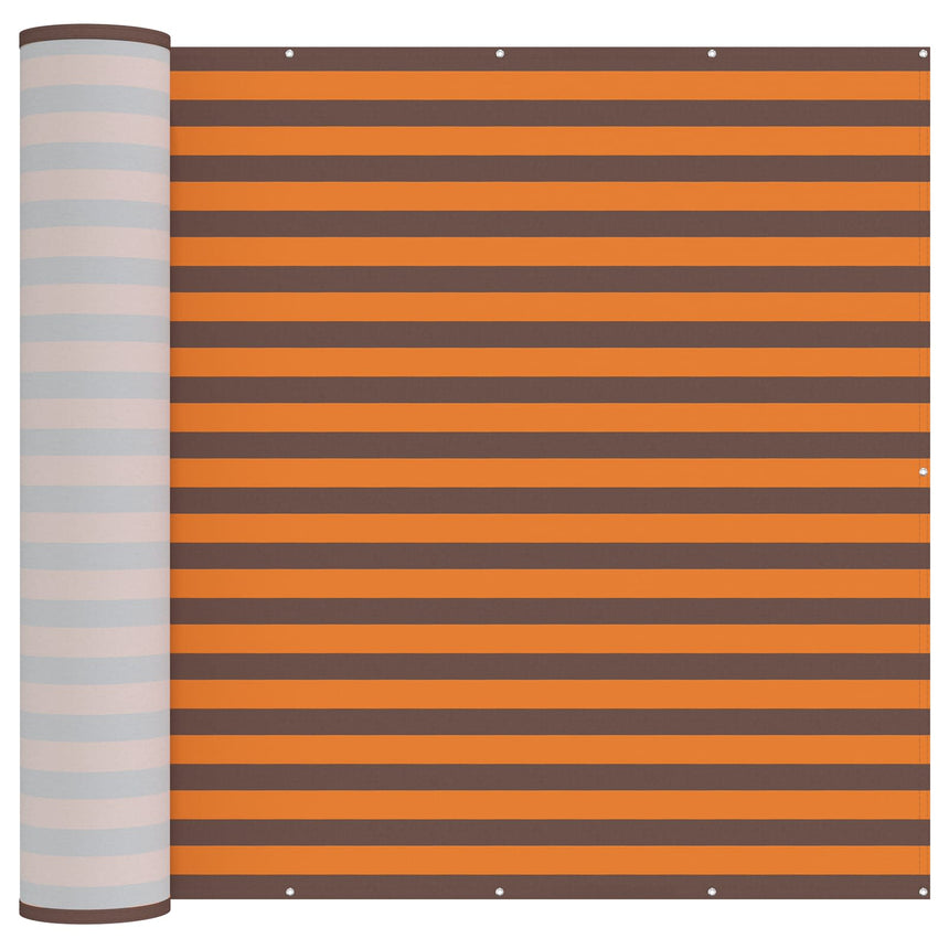 Balkon Privacy Scherm Stof Met Pu-Coating Oranje En Bruin