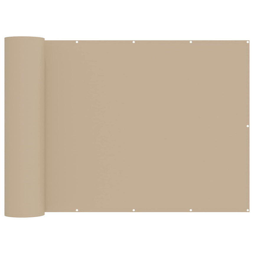 Balkon Privacy Scherm Stof Met Pu-Coating Beige