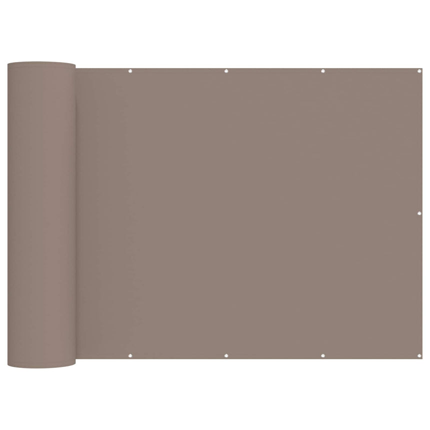 Balkon Privacy Scherm Stof Met Pu-Coating Taupe