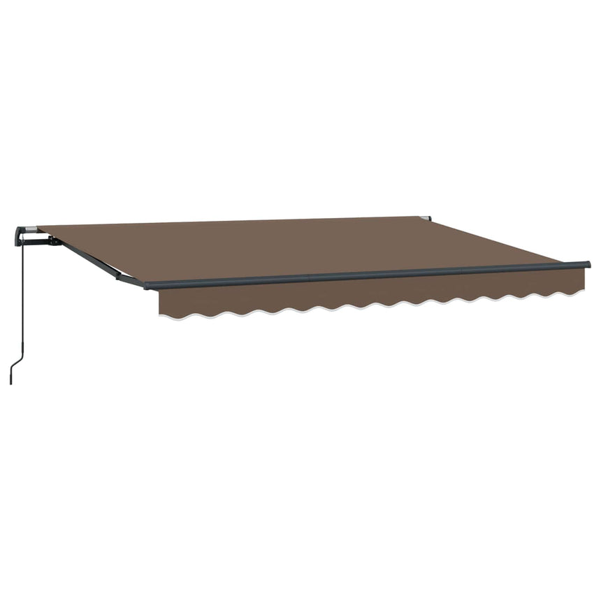Inklapbare Luifel Taupe Stof Taupe (Antraciet Frame)