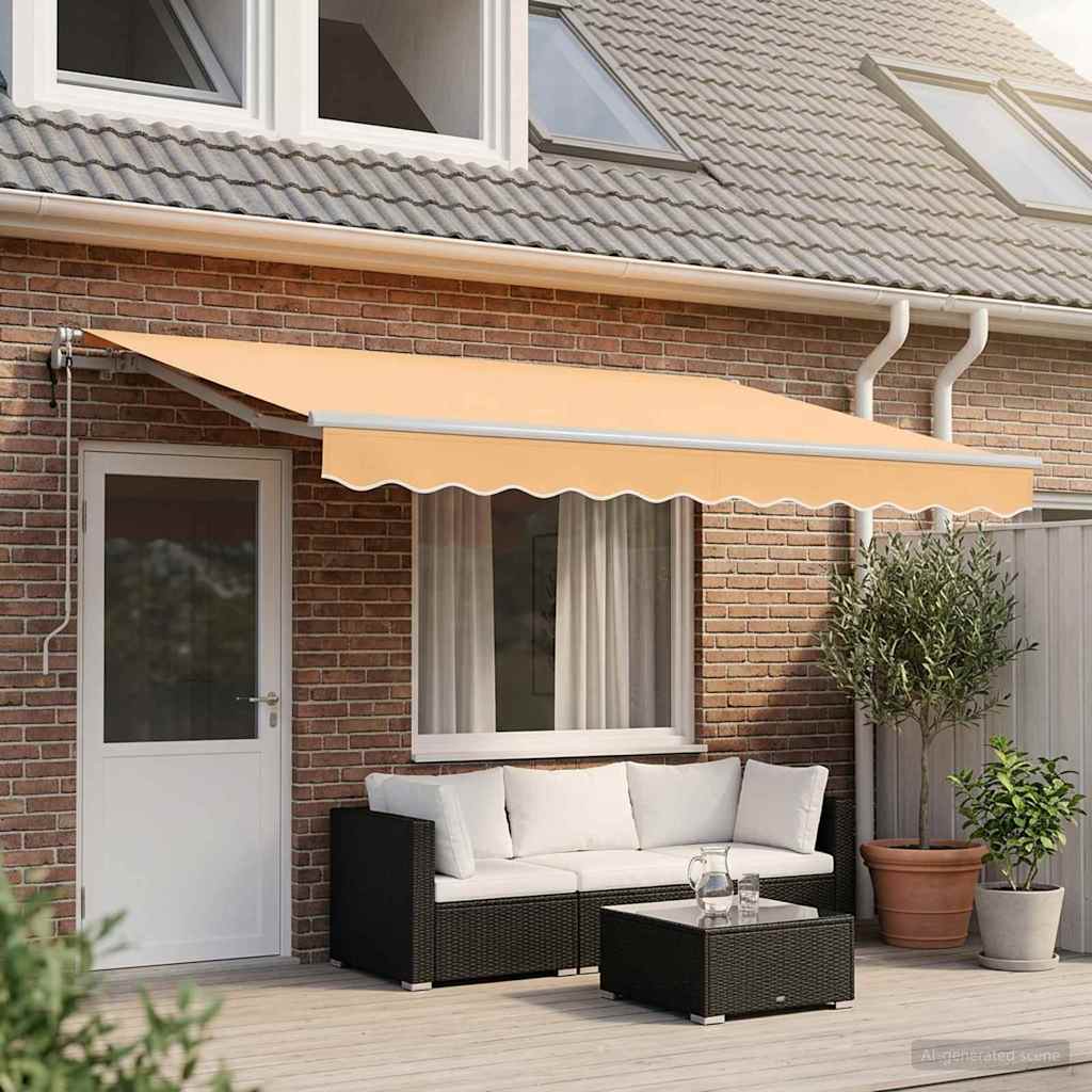 Uitschuifbare Luifel Stof En Aluminium Zand