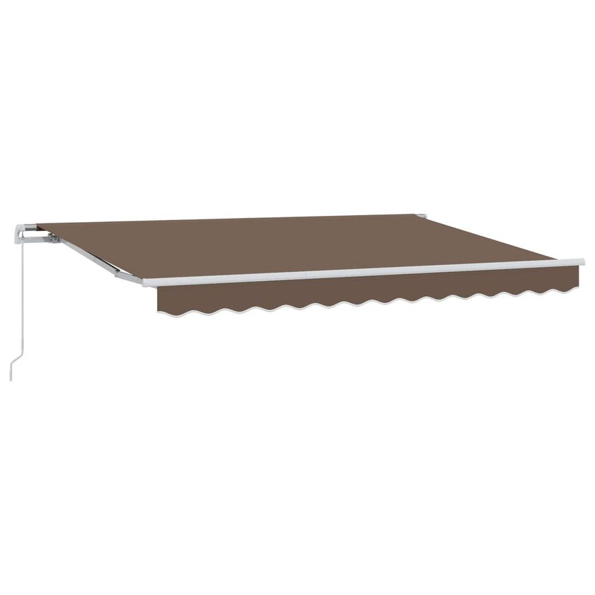 Uitschuifbare Luifel Polyester En Aluminium Taupe