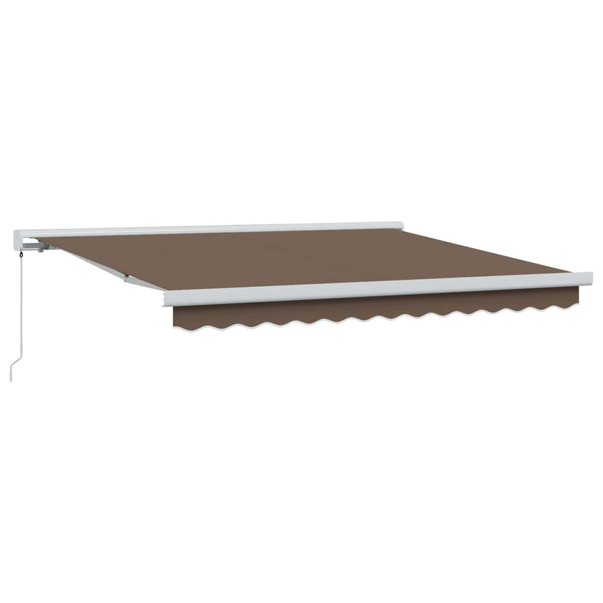 Uitschuifbare Luifel Canvas En Aluminium Taupe
