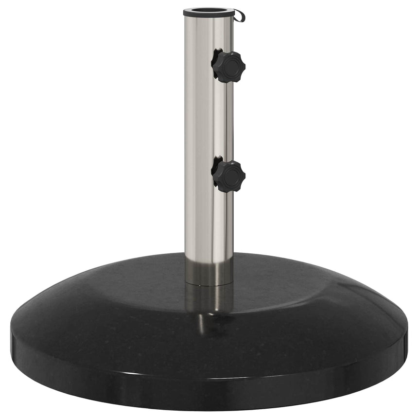 Parasolvoet Voor 40-50 Mm Paal 26.75 Kg Graniet En Rvs