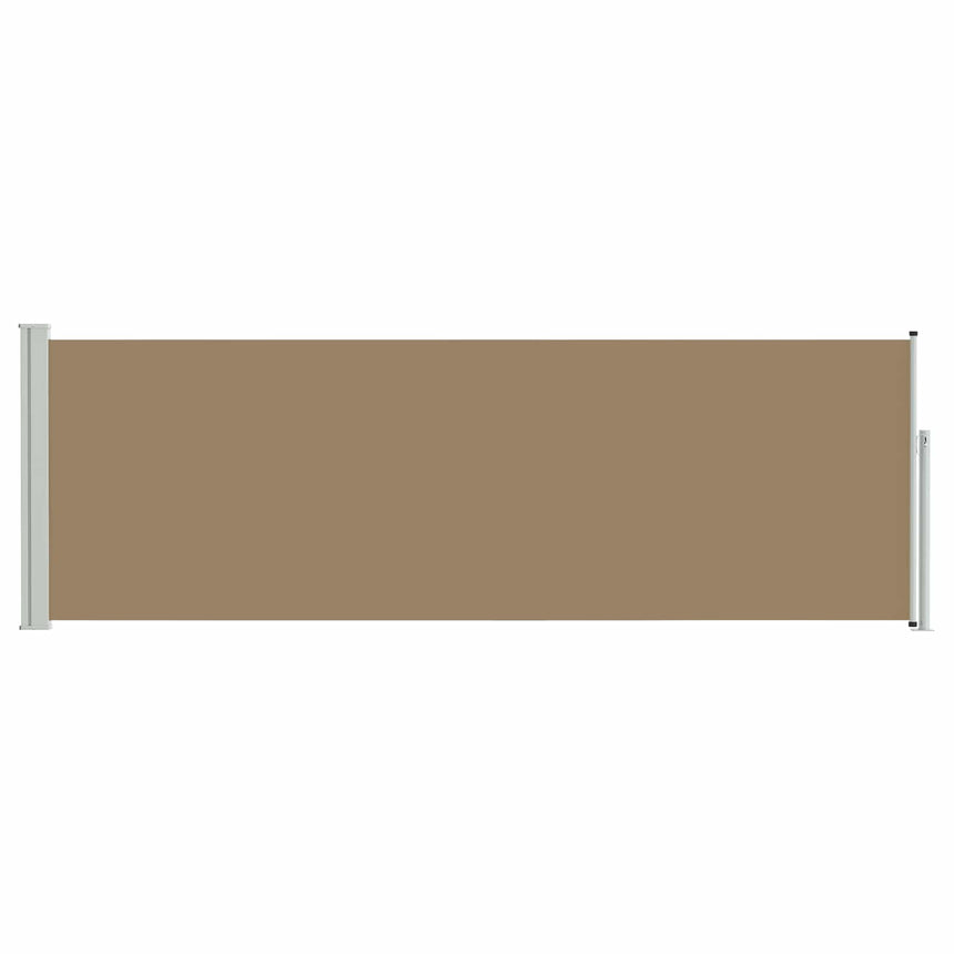 Uittrekbaar Zijscherm 300 X 100 Cm Polyester Taupe