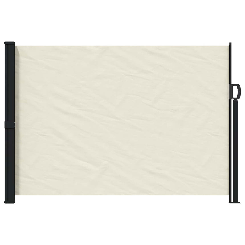 Uittrekbaar Zijscherm 300 X 170 Cm Polyester Crèmekleurig