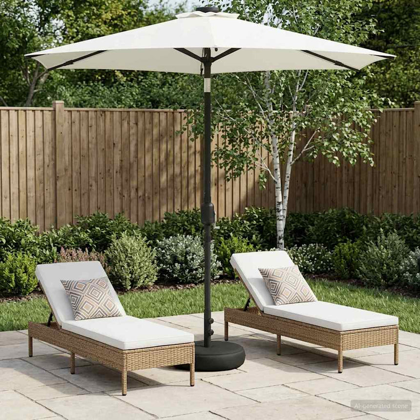 Tuinhaard Met Led-Verlichting En Basis 200 X 300 Cm Polyester