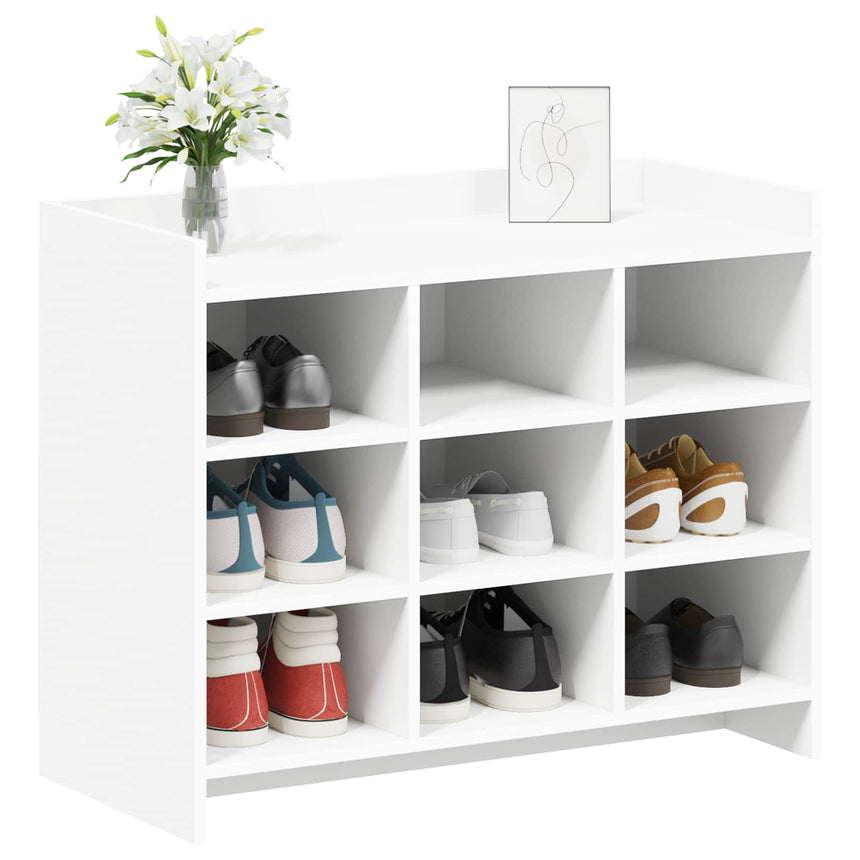 Schoenenkast Met Opslag 85 X 39,5 X 70 Cm Bewerkt Hout