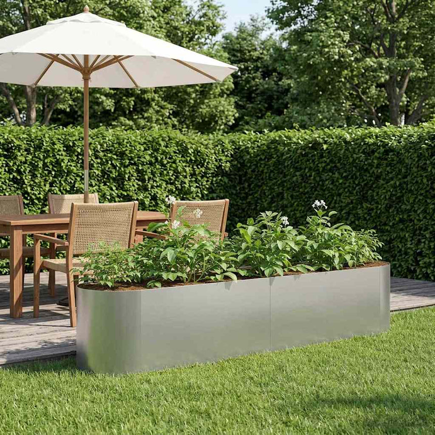Verhoogde Tuinbak 120 X 40 X 40 Cm Staal