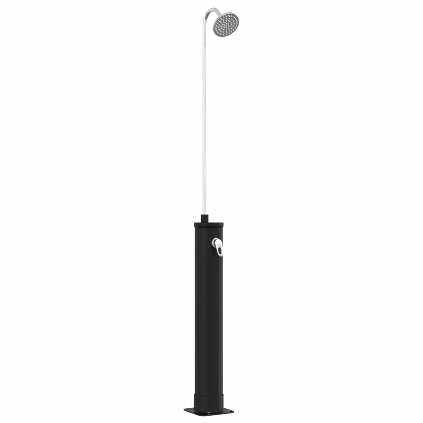 Zonne Douche Met Douchekop Pvc, Abs, Zinklegering Zwart