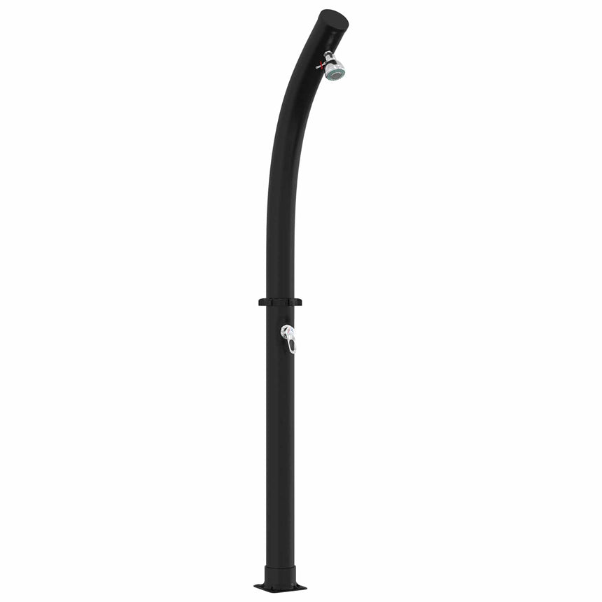 Zonne Douche Met Douchekop Pvc, Abs, Zinklegering Zwart