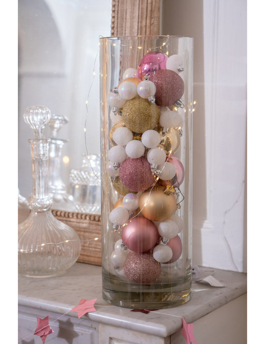 9 boules de Noël dorées 6 cm aux finitions variées
