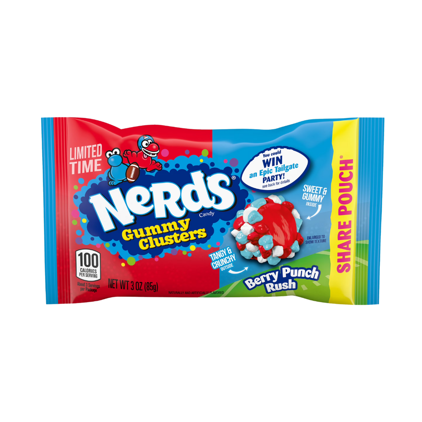 Nerds Gummy Cluster NFL Berry Punch Rush