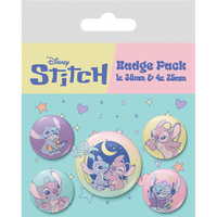 STITCH & ANGEL - Space Rocks - Pack 5 Badges