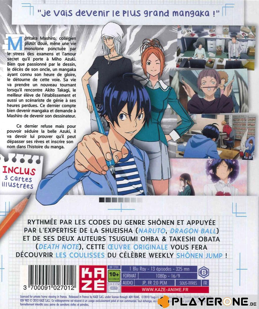 Blu Ray - BAKUMAN - Saison 1 : BOX 1/2
