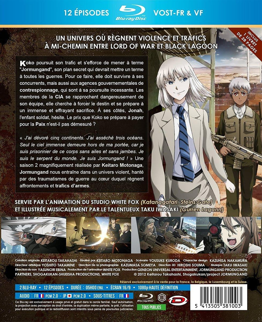 JORMUNGAND - Intégrale Saison 2 - Coffret Blu-Ray + Livret - Ed Saphir