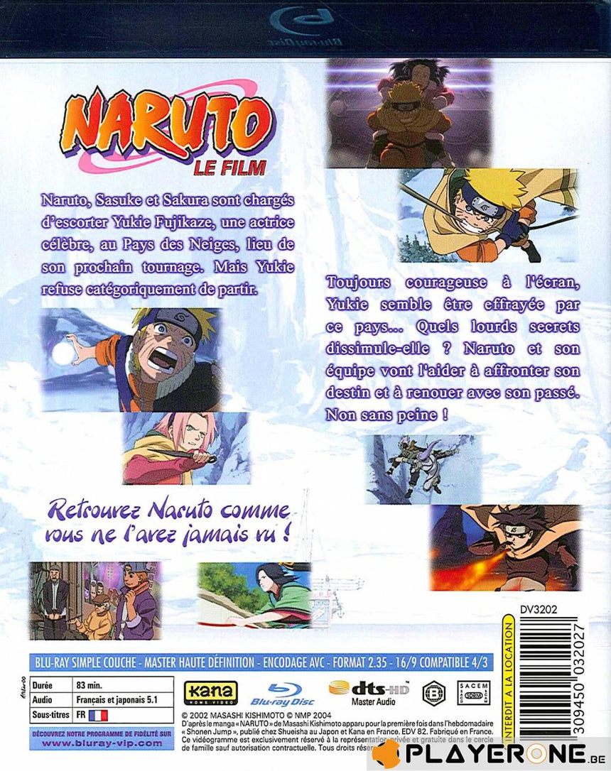 NARUTO - Film 1 : Naruto et la princesse des Neiges (Blu Ray)