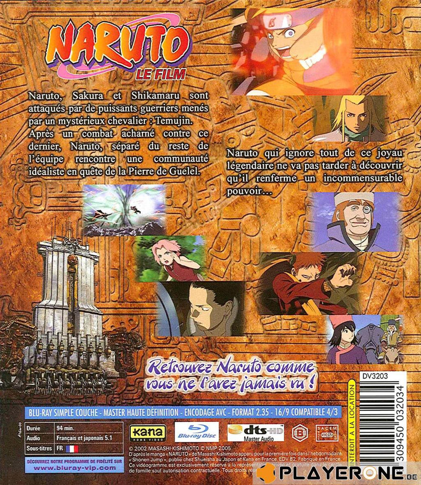NARUTO - Film 2 : La légende de la pierre de Guelel (Blu Ray)