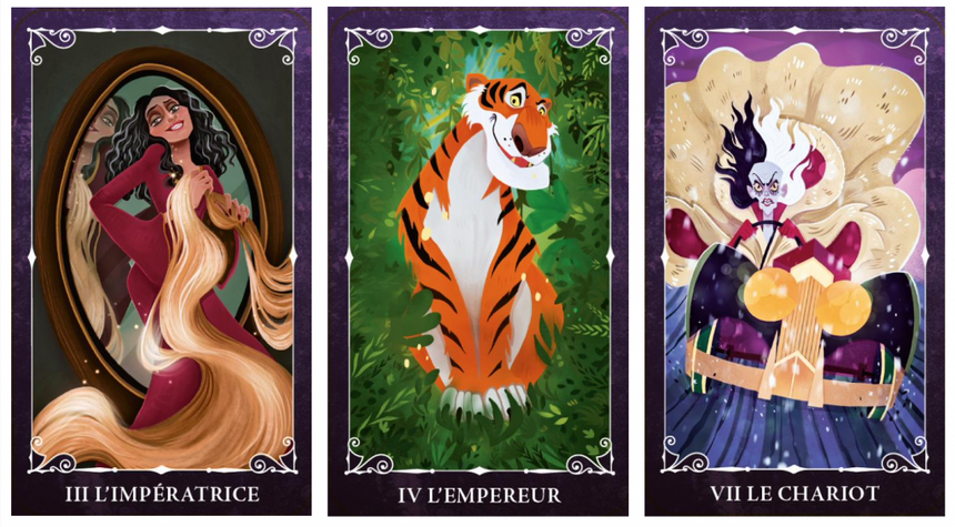 DISNEY VILAINS - Coffret Tarot