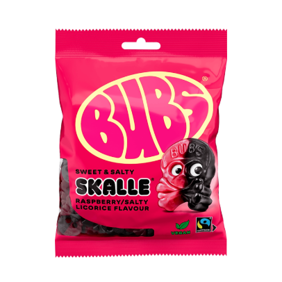 Bubs Godis Skulls Raspberry & Liquorice