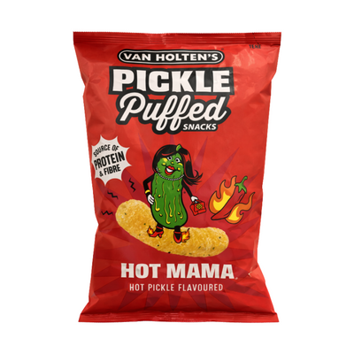 Van Holten's Pickle Puffed Snacks Hot Mama