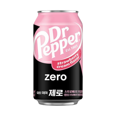 Dr Pepper Zero Strawberry Cream Flavor