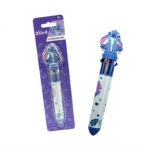 STITCH - Stylo-Bille 10 couleurs 3D Topper