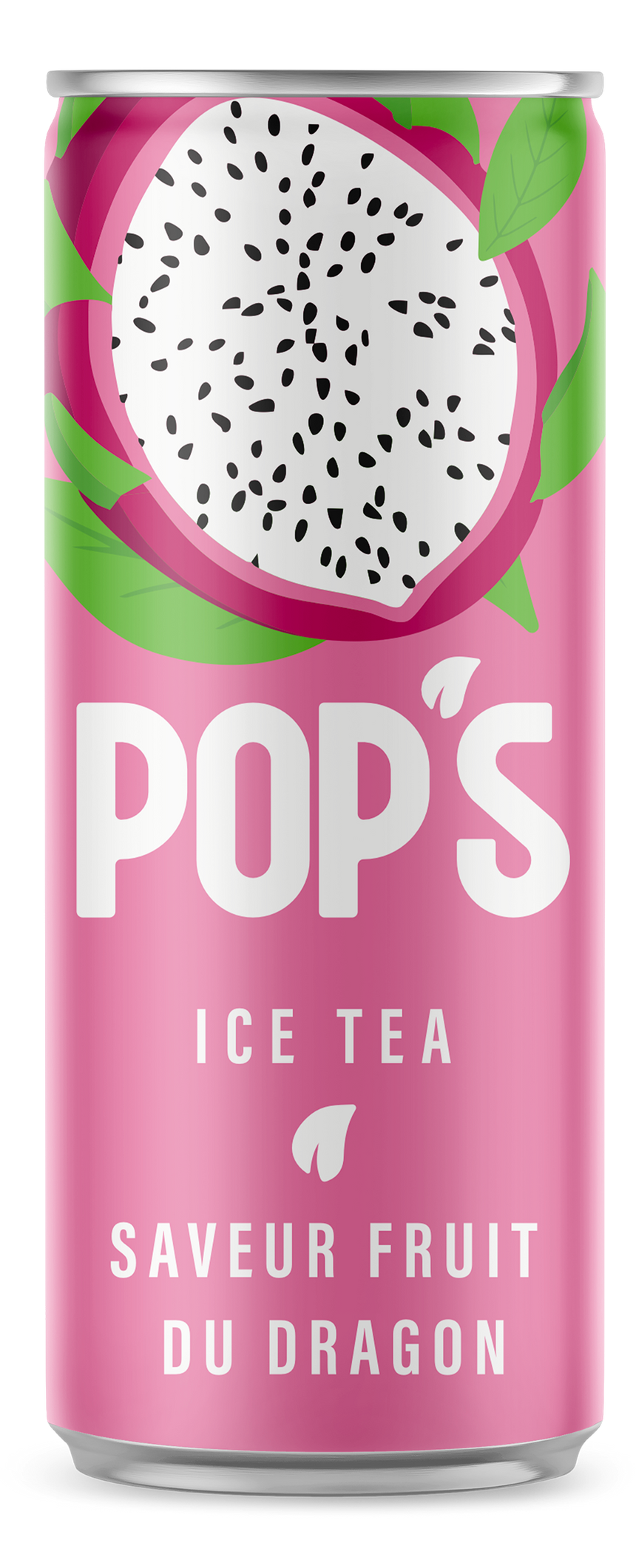 Pop's Ice Tea Dragon Fruit Can