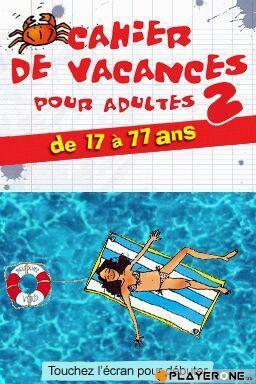 Cahier de vacances pour adultes 2