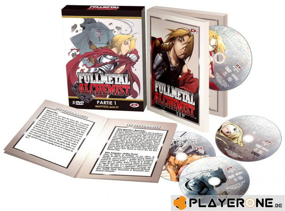 FULLMETAL ALCHEMIST - Partie 1/2 Edit. Gold (5 DVD + Livret)