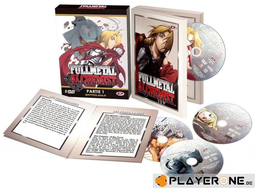 FULLMETAL ALCHEMIST - Partie 1/2 Edit. Gold (5 DVD + Livret)