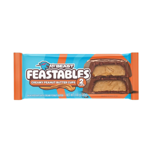 Mr Beast Feastables Cups Creamy Peanut Butter