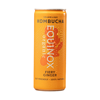 Equinox Organic Kombucha Fiery Ginger