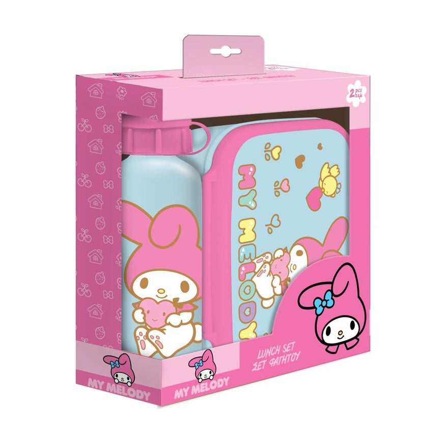 MY MELODY - Set Boite à Tartines + Bouteille en Aluminium 500ml