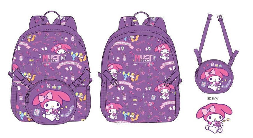 MY MELODY - Must - Sac à dos + un mini sac détachable