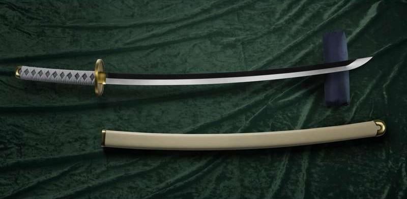 ONE PIECE - 3 épées de Roronoa Zoro - Réplique Proplica 95cm