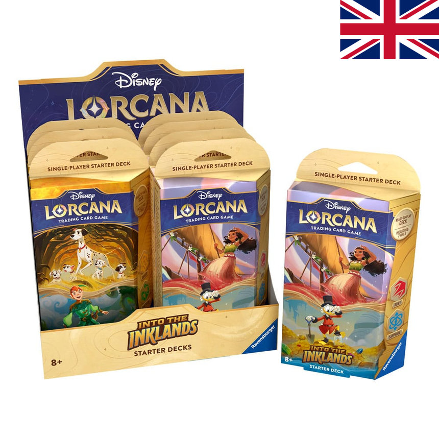 DISNEY - Lorcana - Trading Cards Boite de 8 Starters Chapitre 3 - UK
