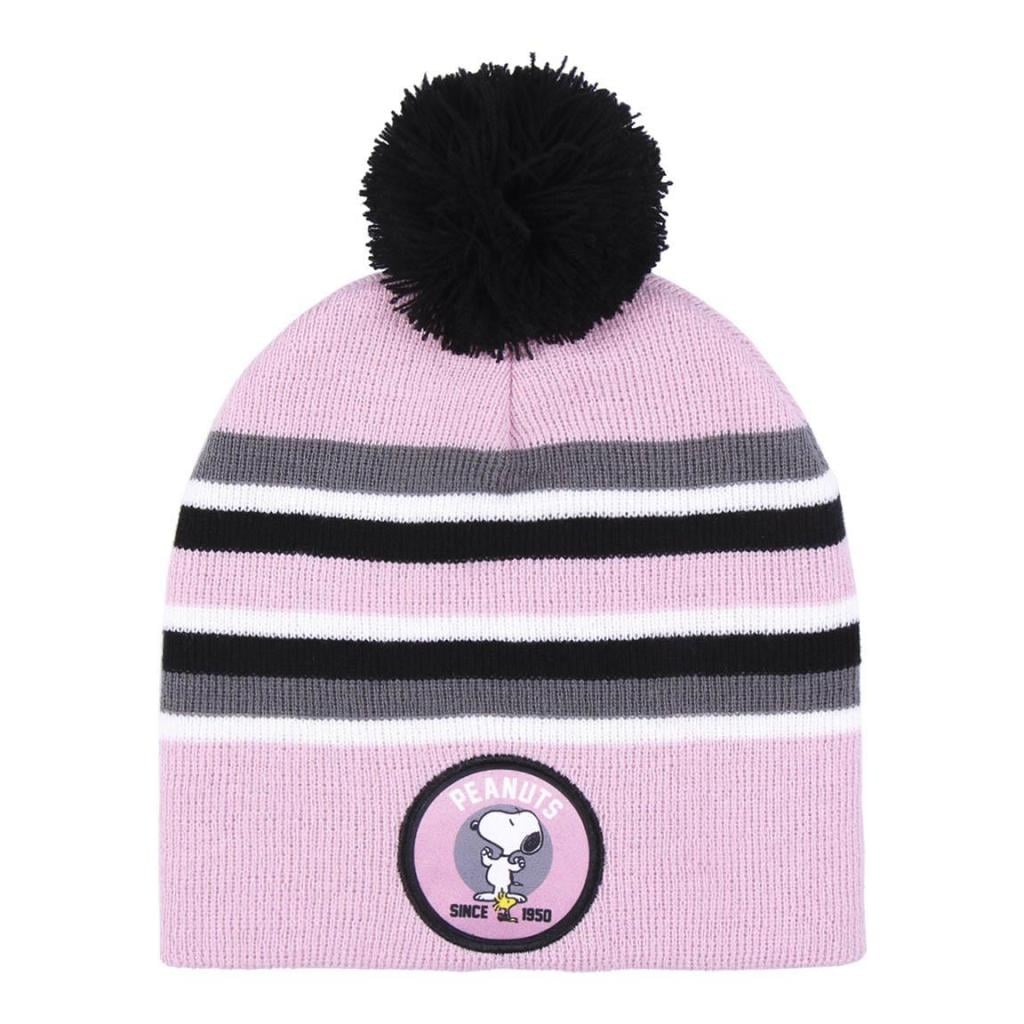 SNOOPY - Bonnet Pompon Jacquard - Enfants