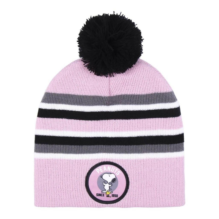 SNOOPY - Bonnet Pompon Jacquard - Enfants