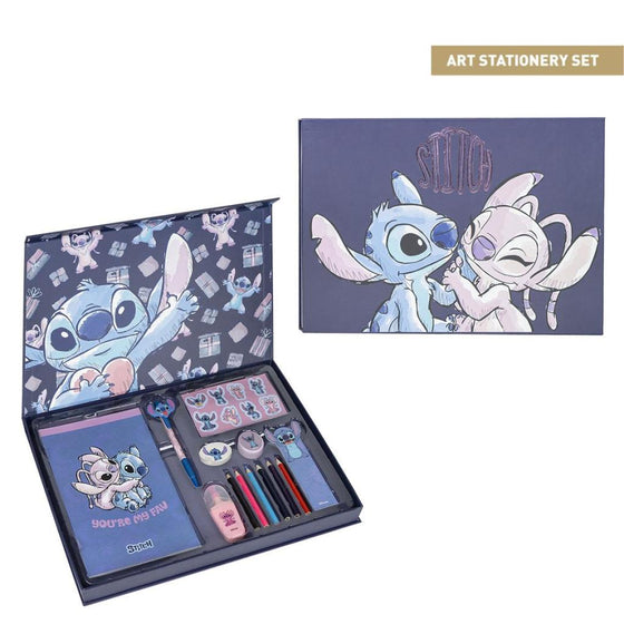 STITCH & ANGEL - Boîte de Papeterie - 12 pc.