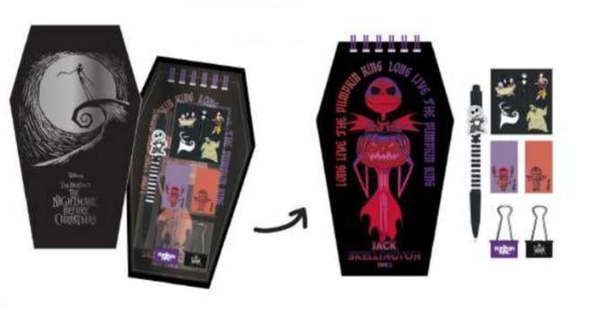 L'ETRANGE NOEL de Mr JACK - Boîte de Papeterie - 7 pc.