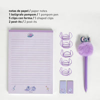 STITCH - Purple - Boîte de Papeterie - 9 pc.