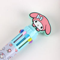 HELLO KITTY & Friends - Display de 16 Stylos à Bille 10 couleurs